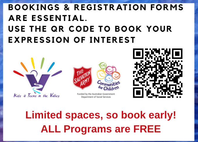Expression of interest QR code for KTV July school holiday programs